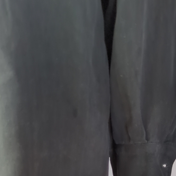 Green Blouse with Relaxed Fit and Shawl Collar 90s - Picture 13 of 16